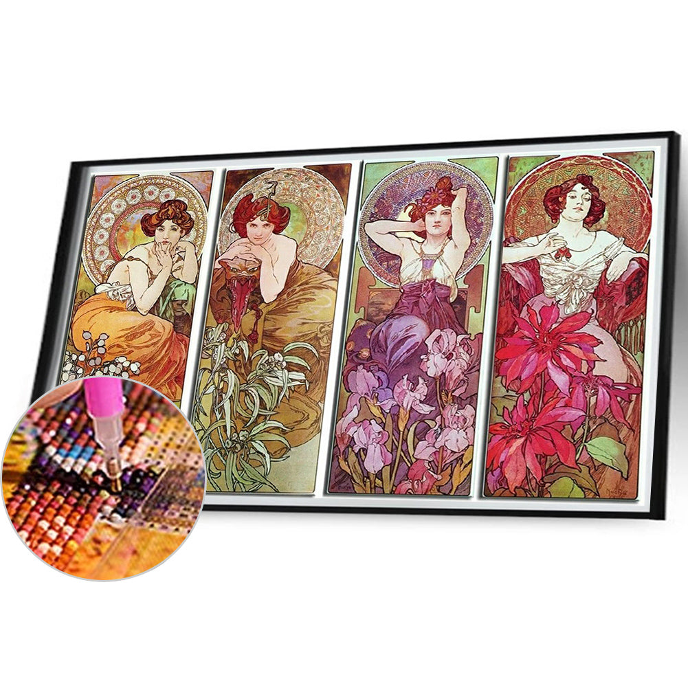 Classical Girl - Full Round Drill Diamond Painting 70*50CM