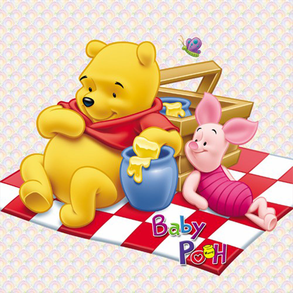 Winnie The Pooh - Full Round Drill Diamond Painting 40*40CM
