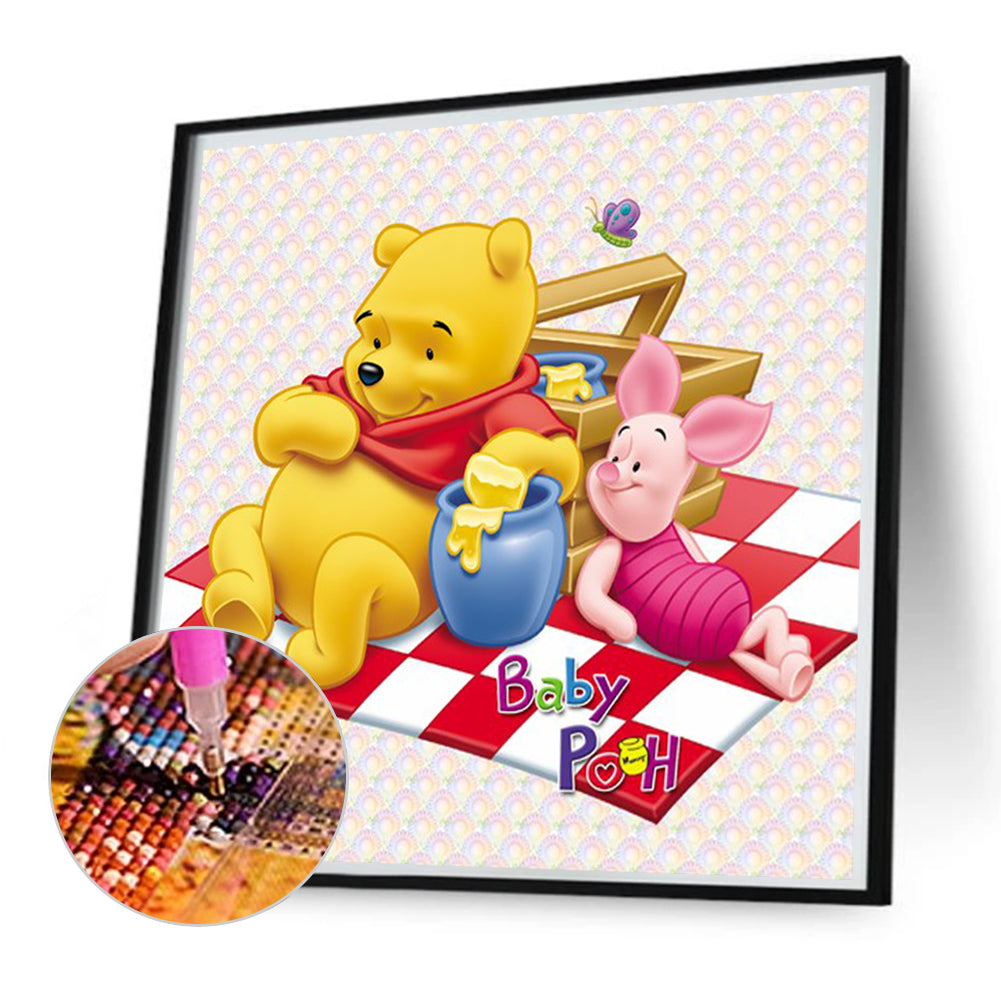 Winnie The Pooh - Full Round Drill Diamond Painting 40*40CM