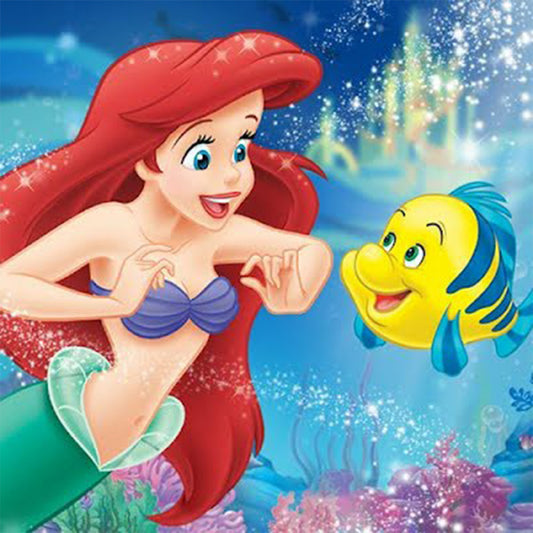 Mermaid - Full Round Drill Diamond Painting 40*40CM