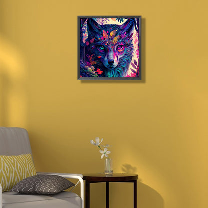 Colorful Wolf Cubs - Full Round Drill Diamond Painting 30*30CM