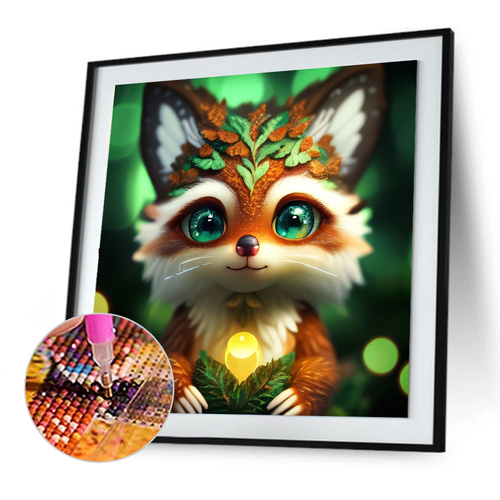 Little Fox - Full Round Drill Diamond Painting 30*30CM