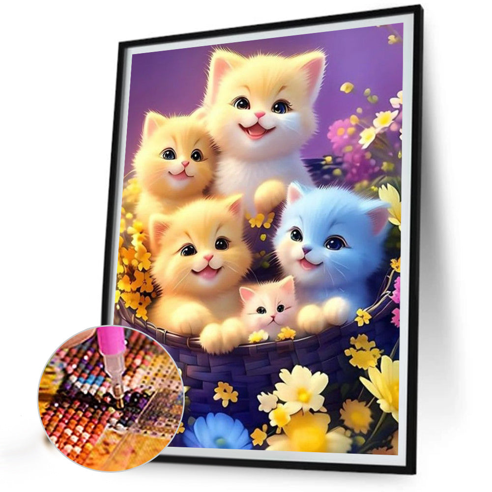 The Cat - Full Round Drill Diamond Painting 30*40CM