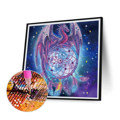 Dinosaurs And Dreamcatchers - Special Shaped Drill Diamond Painting 30*30CM