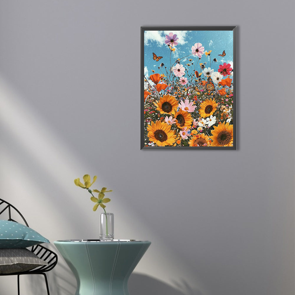 Sunflower - Full Round Drill Diamond Painting 40*50CM