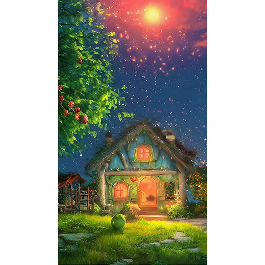 Yuexiashan Lake - Full Round Drill Diamond Painting 45*80CM