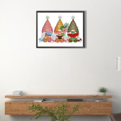 Ice Cream Fruit Gnome - Special Shaped Drill Diamond Painting 40*30CM