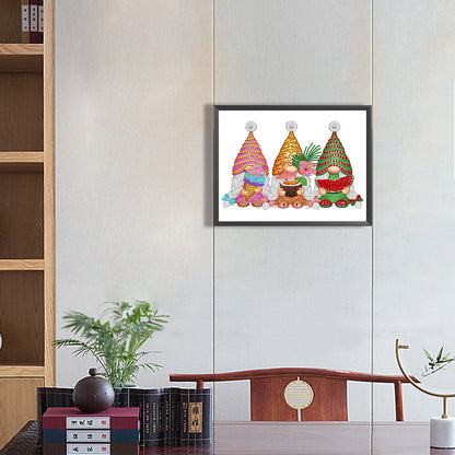 Ice Cream Fruit Gnome - Special Shaped Drill Diamond Painting 40*30CM