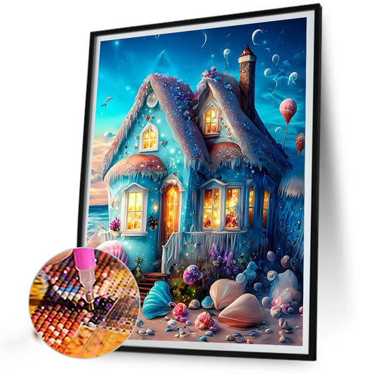 Colorful House - Full Round Drill Diamond Painting 30*40CM