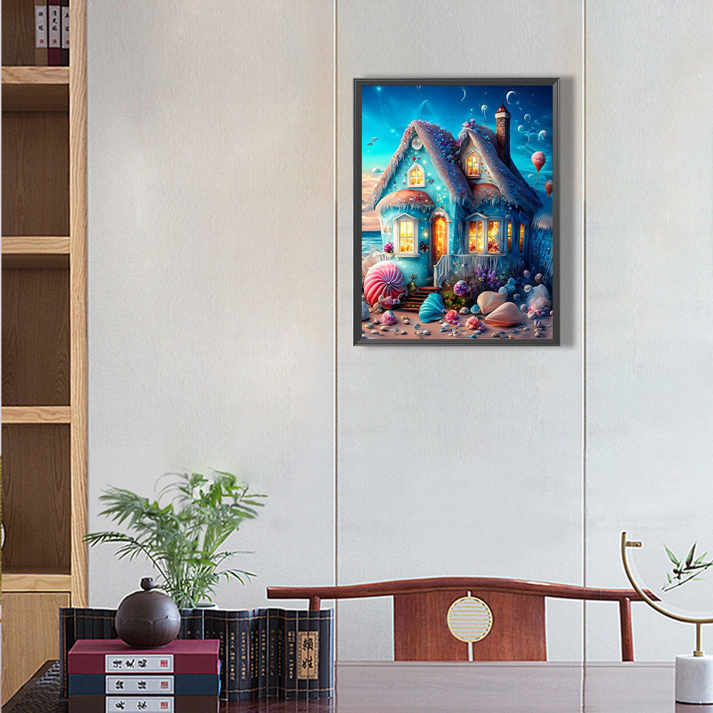 Colorful House - Full Round Drill Diamond Painting 30*40CM