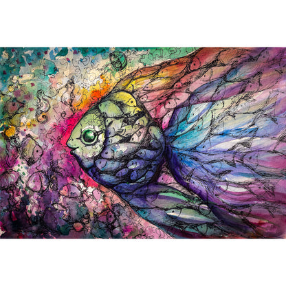 Goldfish Made Of Many Fish - Full Round Drill Diamond Painting 40*60CM