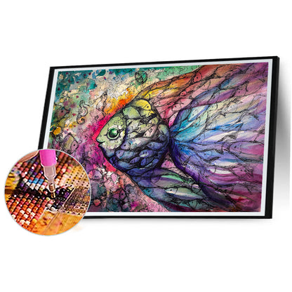 Goldfish Made Of Many Fish - Full Round Drill Diamond Painting 40*60CM