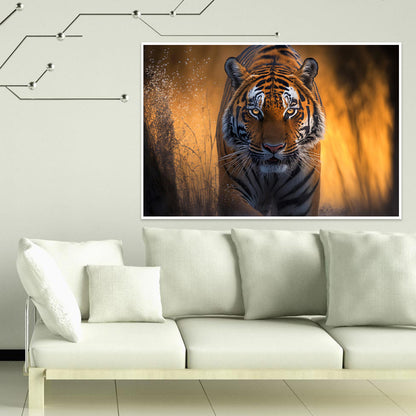 Tiger Approaching - Full Round Drill Diamond Painting 40*60CM