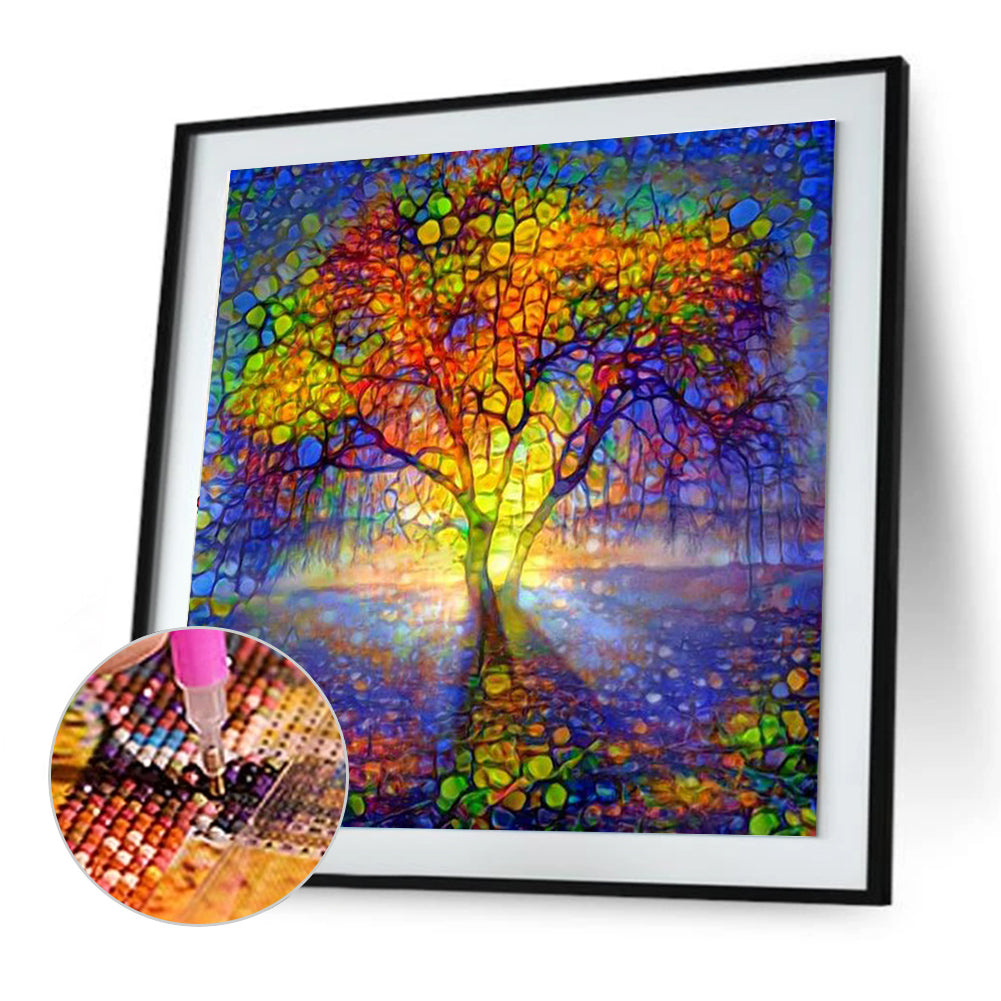 Colorful Tree - Full Round Drill Diamond Painting 30*30CM