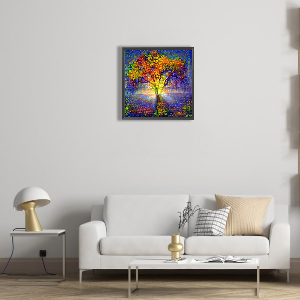 Colorful Tree - Full Round Drill Diamond Painting 30*30CM