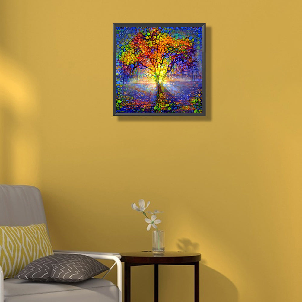 Colorful Tree - Full Round Drill Diamond Painting 30*30CM