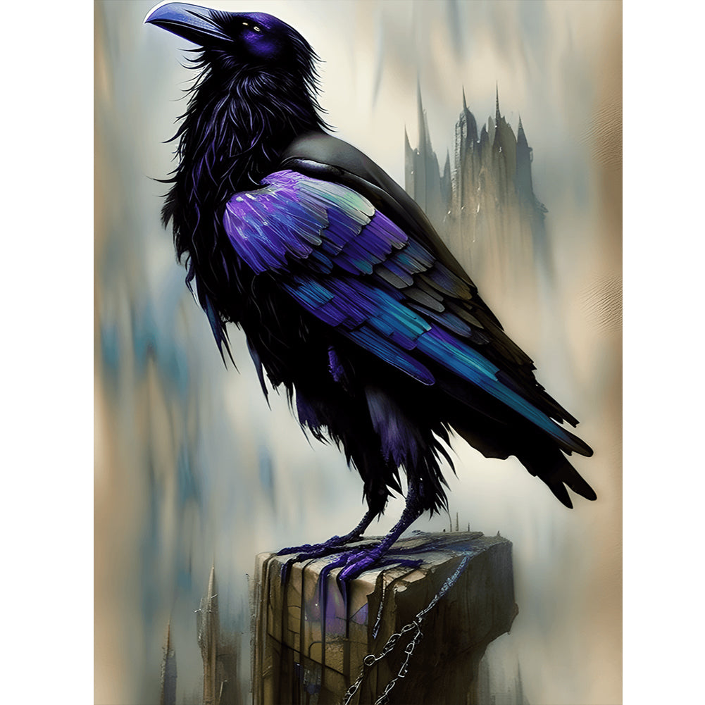 Black Crow - Full Round Drill Diamond Painting 30*40CM