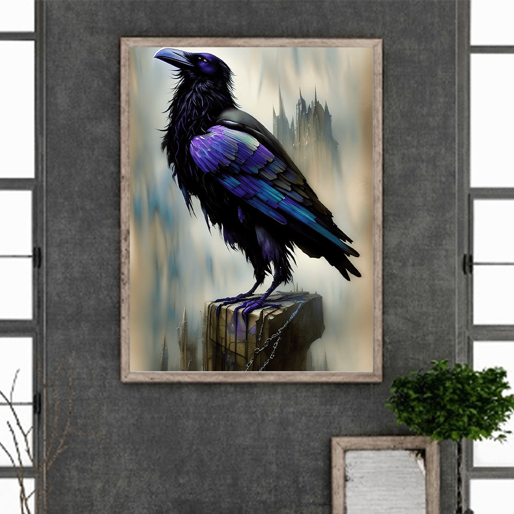 Black Crow - Full Round Drill Diamond Painting 30*40CM