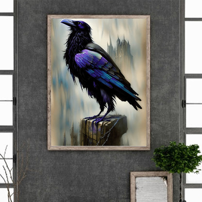 Black Crow - Full Round Drill Diamond Painting 30*40CM