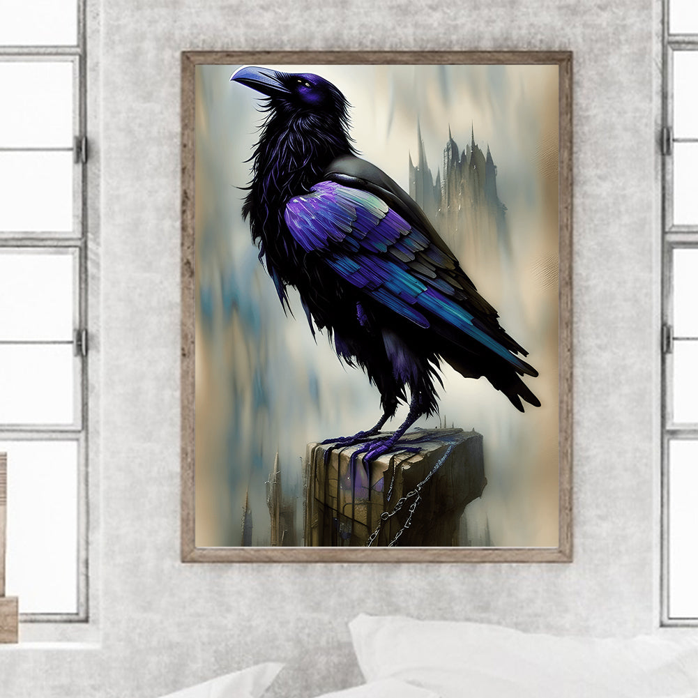 Black Crow - Full Round Drill Diamond Painting 30*40CM