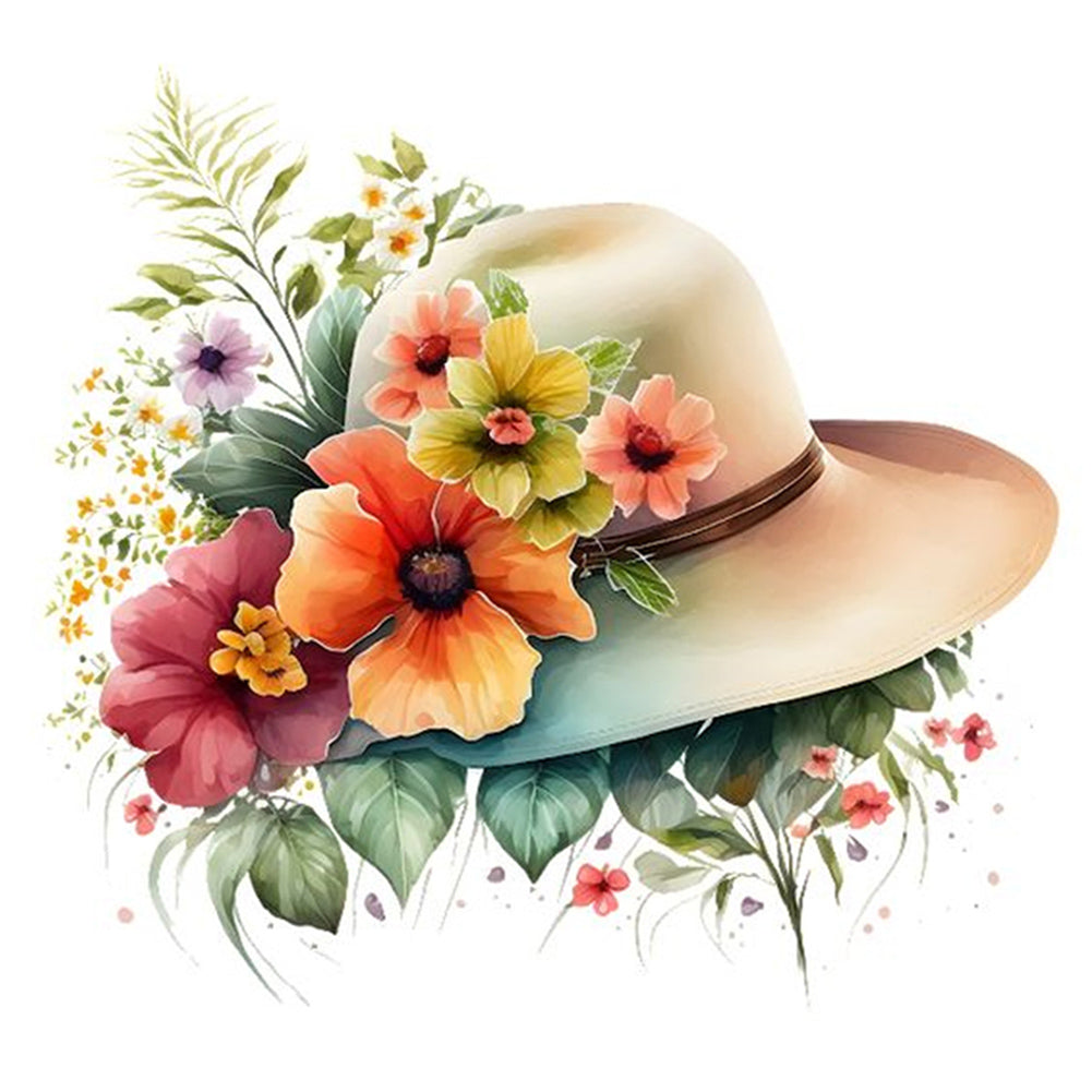 Hat - Full Round Drill Diamond Painting 30*30CM