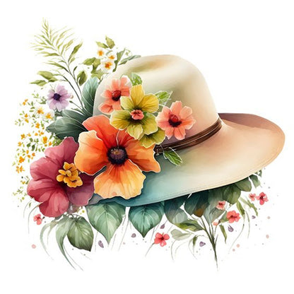 Hat - Full Round Drill Diamond Painting 30*30CM