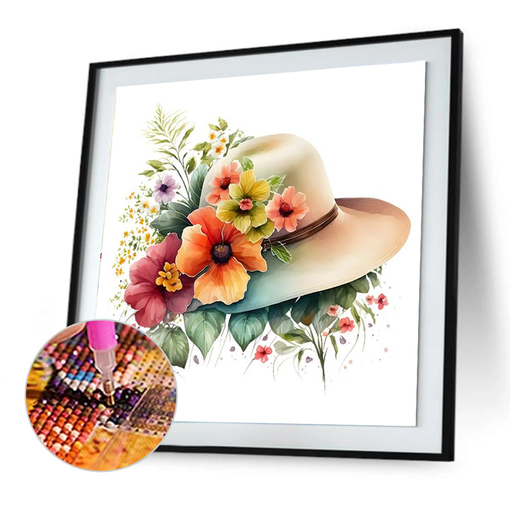 Hat - Full Round Drill Diamond Painting 30*30CM