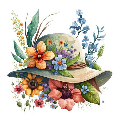 Hat - Full Round Drill Diamond Painting 30*30CM