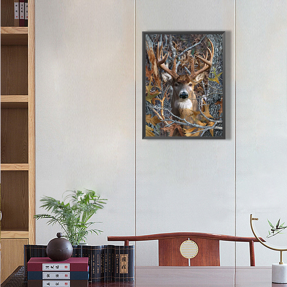Elk - Full Round Drill Diamond Painting 30*40CM