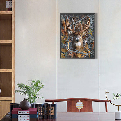Elk - Full Round Drill Diamond Painting 30*40CM