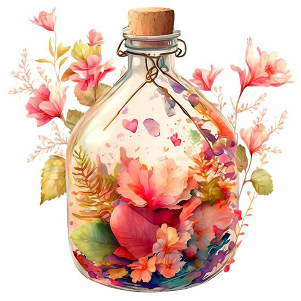 Flower Basket - Full Round Drill Diamond Painting 30*30CM