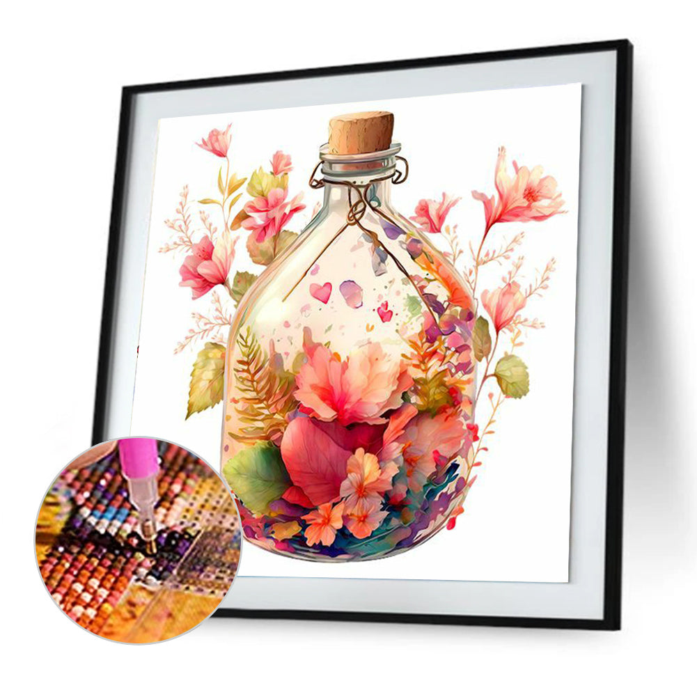 Flower Basket - Full Round Drill Diamond Painting 30*30CM