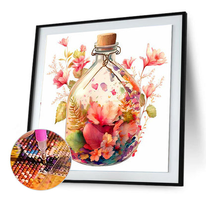 Flower Basket - Full Round Drill Diamond Painting 30*30CM