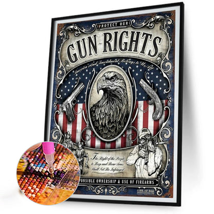 Independence Day - Full Round Drill Diamond Painting 30*40CM