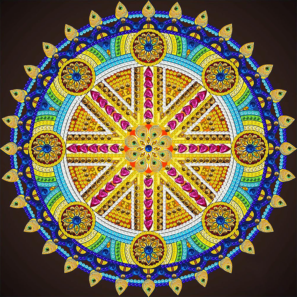 Mandala - Special Shaped Drill Diamond Painting 30*30CM