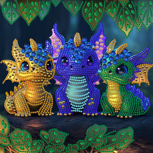 Baby Dragon - Special Shaped Drill Diamond Painting 30*30CM