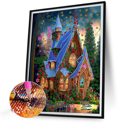 Garden Cottage - Special Shaped Drill Diamond Painting 30*40CM