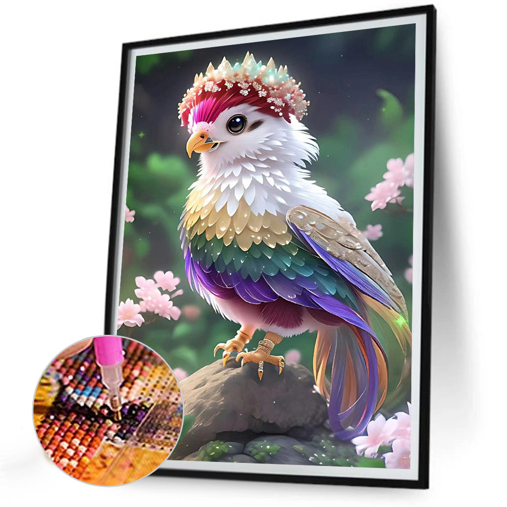 Colored Bird - Full Round Drill Diamond Painting 30*40CM