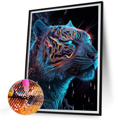 Calm Tiger - Full Round Drill Diamond Painting 30*40CM