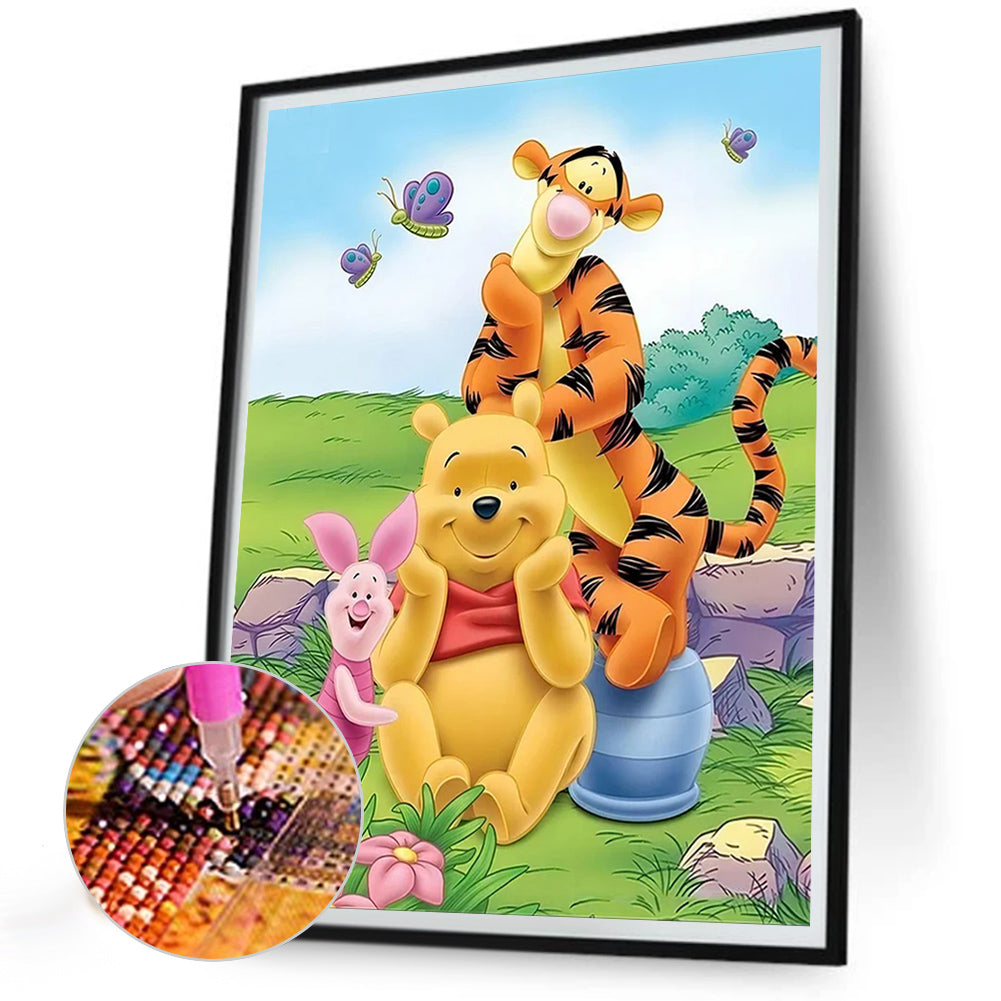 Winnie The Pooh - Full Round Drill Diamond Painting 30*40CM