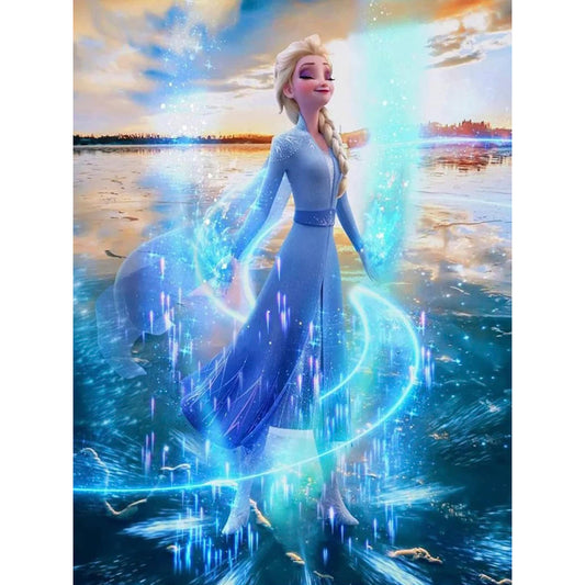 Frozen - Elsa - Full Round Drill Diamond Painting 30*40CM