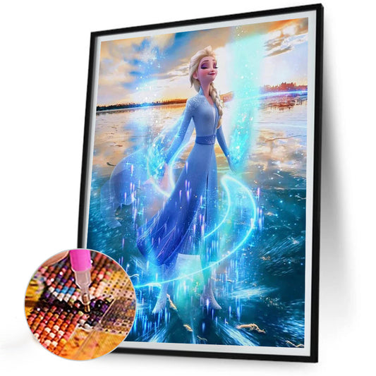 Frozen - Elsa - Full Round Drill Diamond Painting 30*40CM