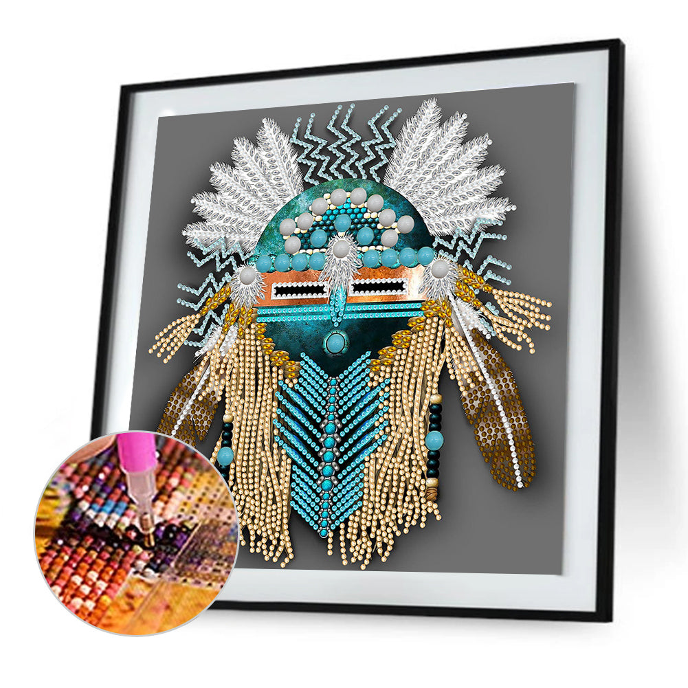 Aboriginal Indian Art - Special Shaped Drill Diamond Painting 30*30CM