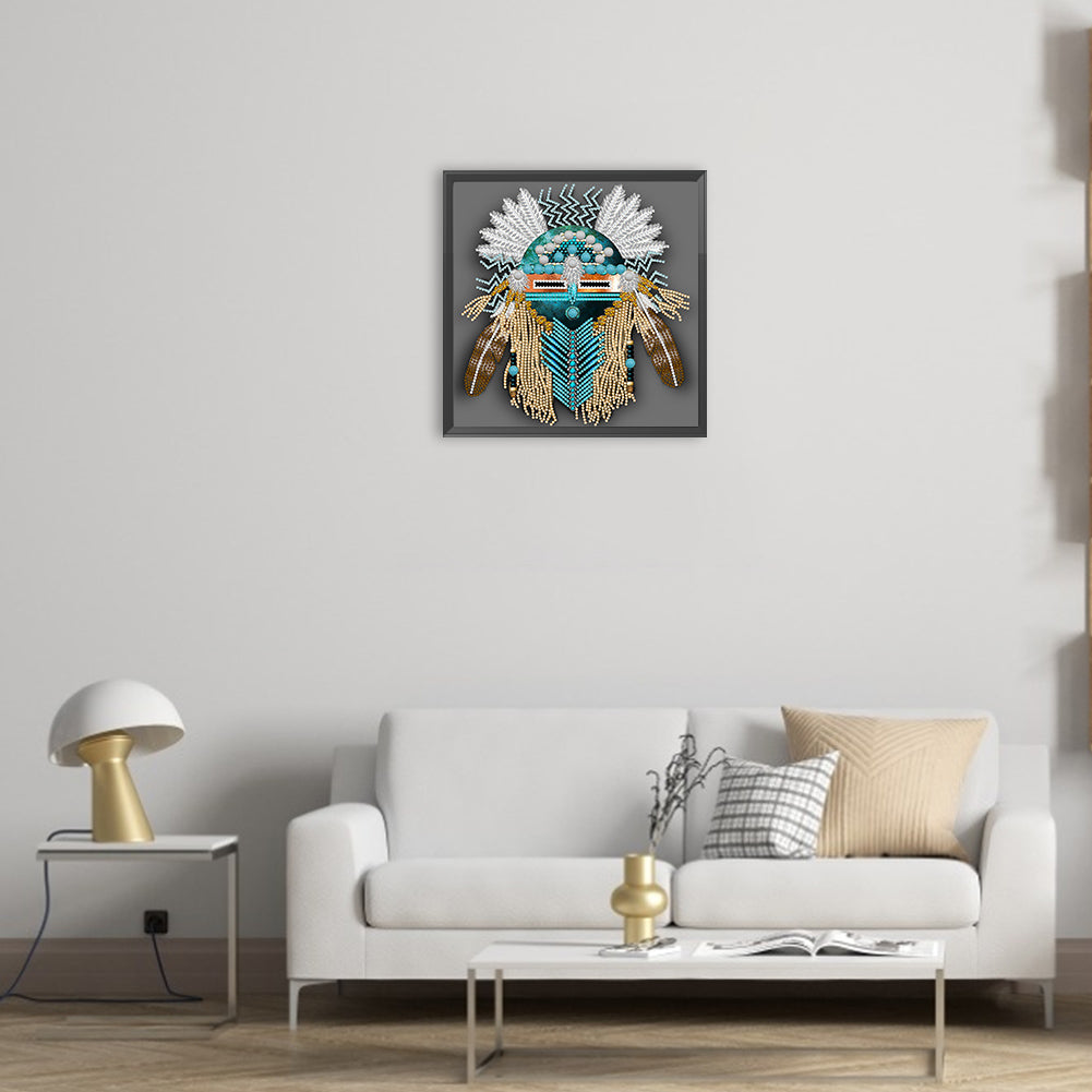Aboriginal Indian Art - Special Shaped Drill Diamond Painting 30*30CM