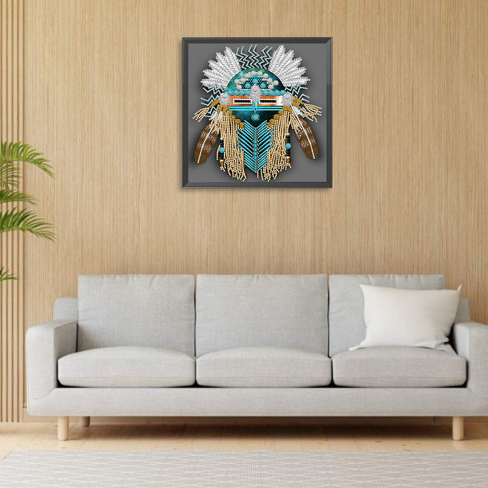 Aboriginal Indian Art - Special Shaped Drill Diamond Painting 30*30CM