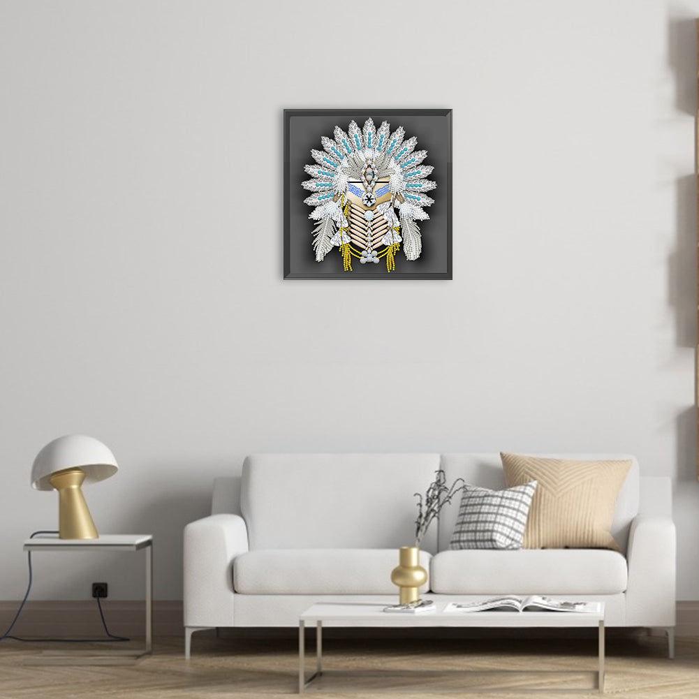 Aboriginal Indian Art - Special Shaped Drill Diamond Painting 30*30CM