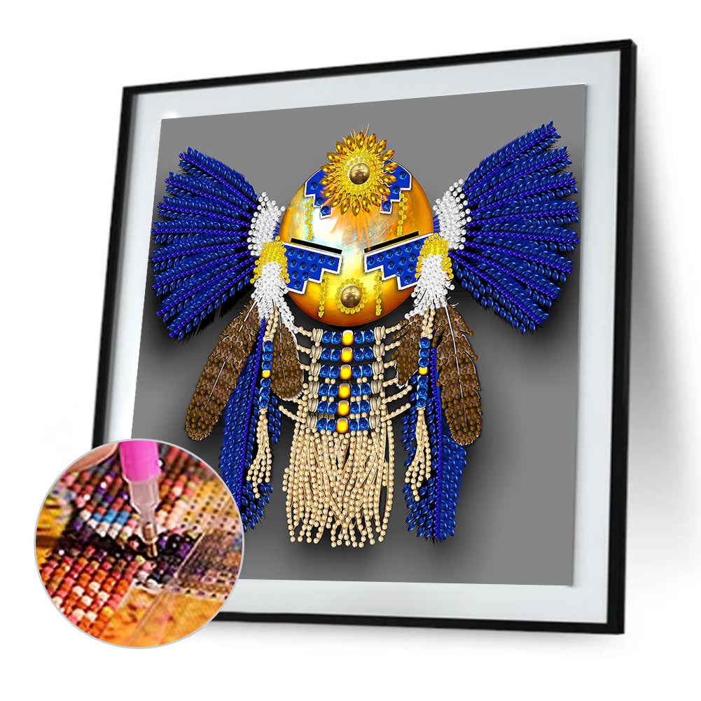 Aboriginal Indian Art - Special Shaped Drill Diamond Painting 30*30CM