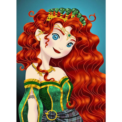 Disney Princess Merida - Full Round Drill Diamond Painting 30*50CM