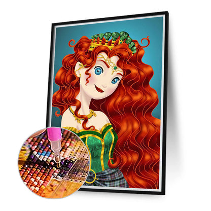 Disney Princess Merida - Full Round Drill Diamond Painting 30*50CM