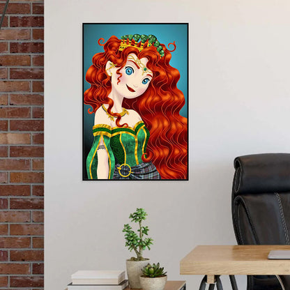 Disney Princess Merida - Full Round Drill Diamond Painting 30*50CM